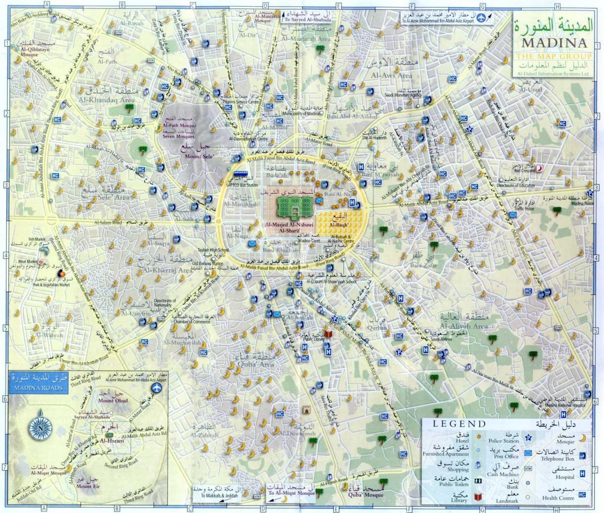 Mappa del centro della Mecca (Makkah)